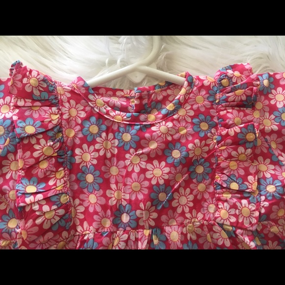 Handmade floral print cotton frock top - Picture 2 of 7